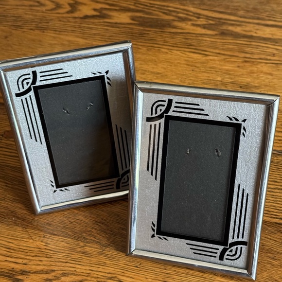 Vintage Other - Pair Vintage 1930s Art Deco Silver  Picture Frames 4x6